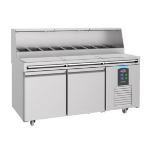Combisteel Pizzatisch 2 Türen 9X 1/3Gn Behälter