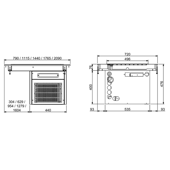Combisteel Einbau Kühlplatte 5/1