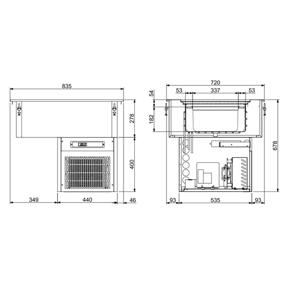 Combisteel Einbau Eisbehälter