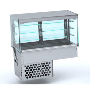 Combisteel Einbaukühlvitrine Eckig  Geschlossen 4/1 Gn