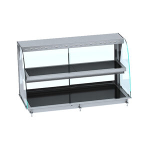 Combisteel Einbauwärmevitrine Keramik Rund - Schwarz 4/1