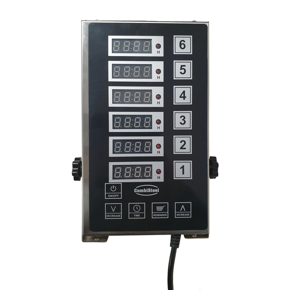 Combisteel Digitaler Küchentimer 6 Kanäle Dkt-6