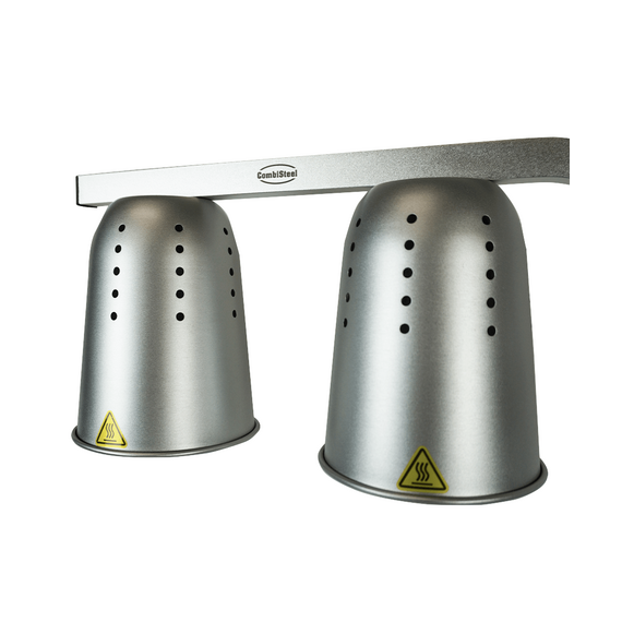 Combisteel Wärmelampe Schwarz Silber