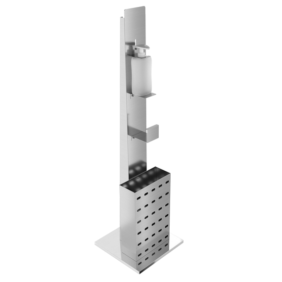 Combisteel Edelstahl Desinfektionssäule Inkl. Spender