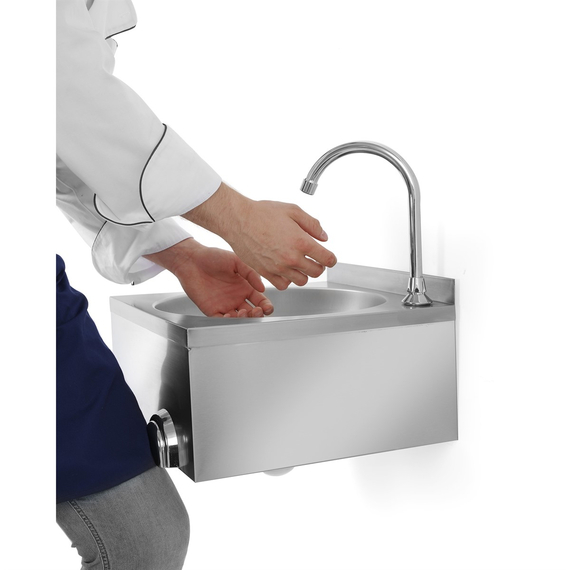 Combisteel Knie Bedientes Handwaschbecken – Breite 400 – Art.-Nr.: 7531.0010