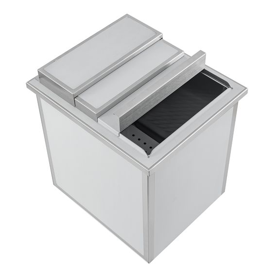 Combisteel Edelstahl Einbau Eisbehälter – Breite 380