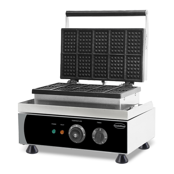 Combisteel Waffeleisen 10St Brüssel Waffel