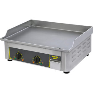 ROLLER GRILL Elektro-Griddleplatte, Edelstahl-Grillfläche, zwei Heizzonen, Abmessung 600x450x190 mm (BxTxH), 3,5 kW