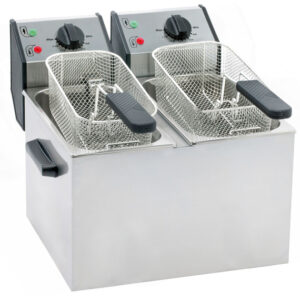 ROLLER GRILL Fritteuse mit zwei Becken, 2 x 5 Liter