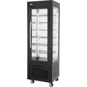 ROLLER GRILL Präsentations-Kühltheke, fahrbar, 600x630x1850 mm (BxTxH)