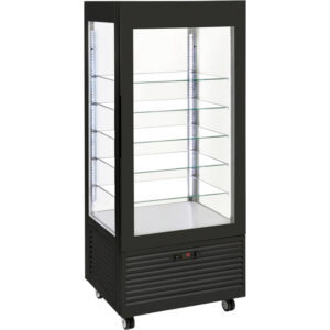 ROLLER GRILL Präsentations-Kühltheke, fahrbar, 800x645x1850 mm (BxTxH)