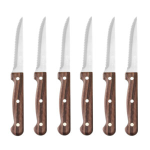 Hendi Steakmesser – 6 Stück, Profi Line, Braun, 6 Stk., (L)210mm