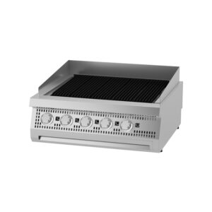 Maxima Gastro Premium Holzkohlengrill - 5 Zonen - Doppeleinheit - 90 cm Tief - Gas