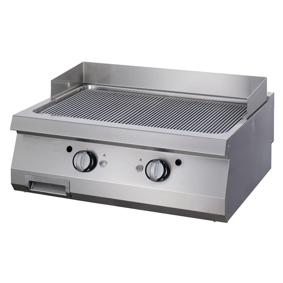 Maxima Gastro Premium Grillplatte - Gerilltes Chrom - Doppeleinheit - 90 cm Tief - Gas