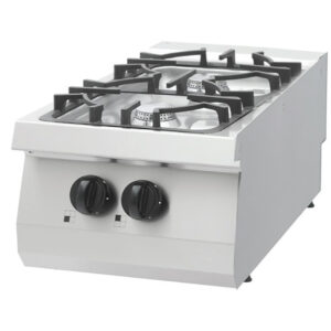 Maxima Gastro Heavy Duty Kochfeld - 2 Brenner - Einzeleinheit - 70 cm Tief - Gas
