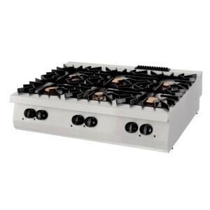 Maxima Gastro Premium Kochfeld - 6 Brenner - Dreifache Einheit - 90 cm Tief - Gas