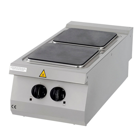 Maxima Gastro Premium Kochfeld - 2 Brenner - Einzeleinheit - 90 cm Tief - Elektrisch