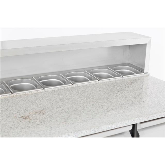 Combisteel Compact Line Pizzatisch 3 Türen – Breite 1368