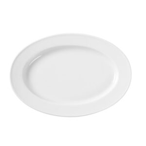 Hendi Platte, oval, Weiß, 290x200mm