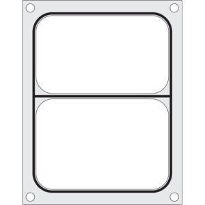 Hendi Matrize für Versiegelungsmaschine, ein zweiteiliger Behälter (227x178 mm)