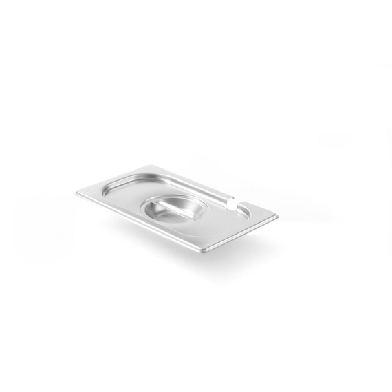 Hendi Gastronorm-Deckel mit Löffelaussparung, Kitchen Line, GN 1/4, 265x162mm