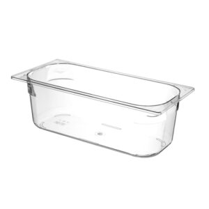 Hendi Eiscreme-Behälter Polycarbonat, 5L, Transparent, 360x165x(H)120mm