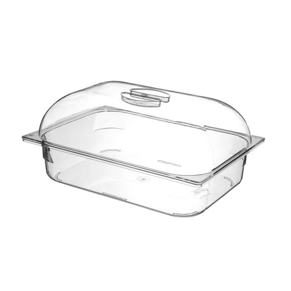 Hendi Eiscreme-Behälter Polycarbonat, 5L, Transparent, 360x250x(H)80mm