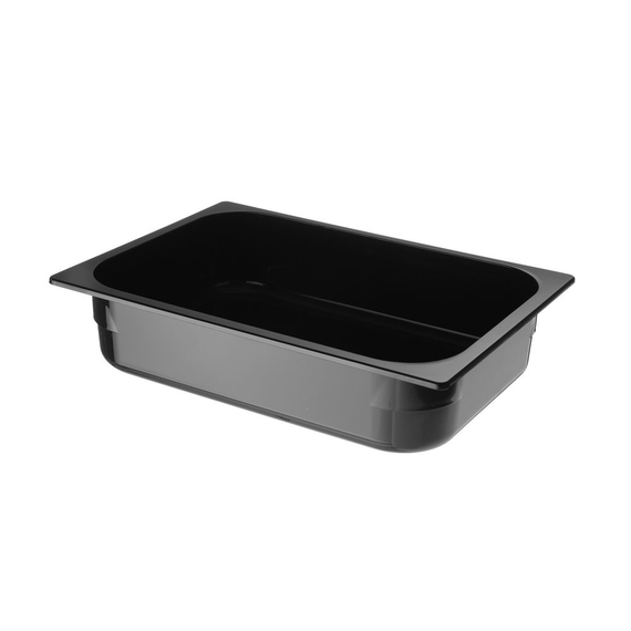Hendi Eiscreme-Behälter Polycarbonat, 5L, Schwarz, 360x250x(H)80mm