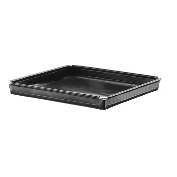 Hendi Hochgeschwindigkeits-Backblech, Antihaftbeschichtung, verstärkt, Schwarz, 290x290x(H)20mm, Quadratisch