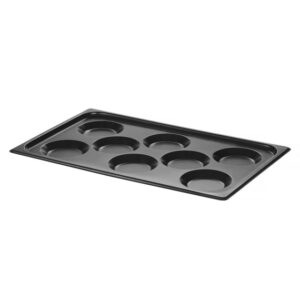 Hendi Blech mit Antihaftbeschichtung CONVECTOMAT EIERBLECH, GN 1/1, Schwarz, 530x325x(H)26mm