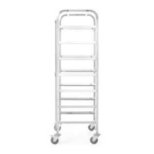 Hendi Transportwagen für Spülmaschinenkörbe - 7 Körbe à 500x500 mm, 615x560x(H)1710mm