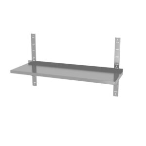 Hendi Wandablage einstellbar, einfach, mit 2 Halterungen, 1400x300x(H)600mm