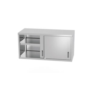 Hendi Wandschrank – verschweißt, mit Schiebetüren, Profi Line, 800x300x(H)600mm