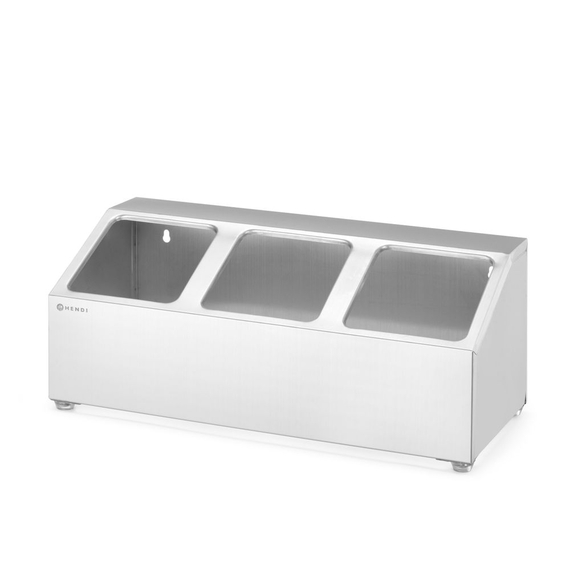 Hendi Halterung für Gastronorm-Behälter, 3 Fächer, 512x245x(H)215mm