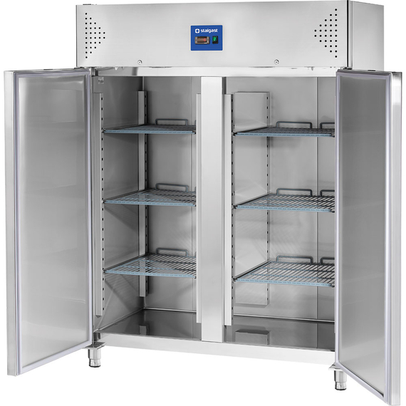 Starline Doppeltür-Tiefkühlschrank, Edelstahl, GN 2/1, 1480x830x2010 mm (BxTxH), 0,44 kW