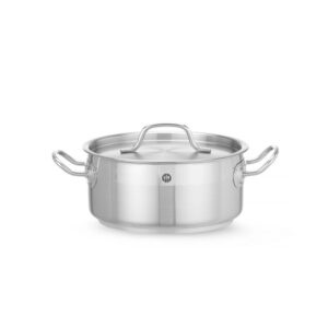 Hendi Kochtopf, niedrig - mit Deckel, Profi Line, 2,8L, ⌀200x(H)90mm