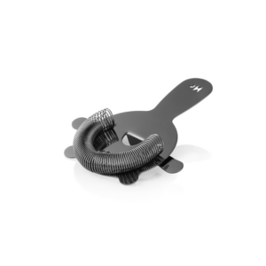Nocturn Barsieb mit Feder, 4 Zinken, Ø 8 cm, gun metal, Chromnickelstahl 18/8