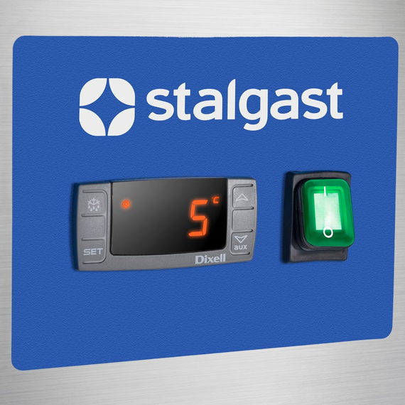 Starline Edelstahl-Kühlschrank, GN 2/1, 680x810x2010 mm (BxTxH)