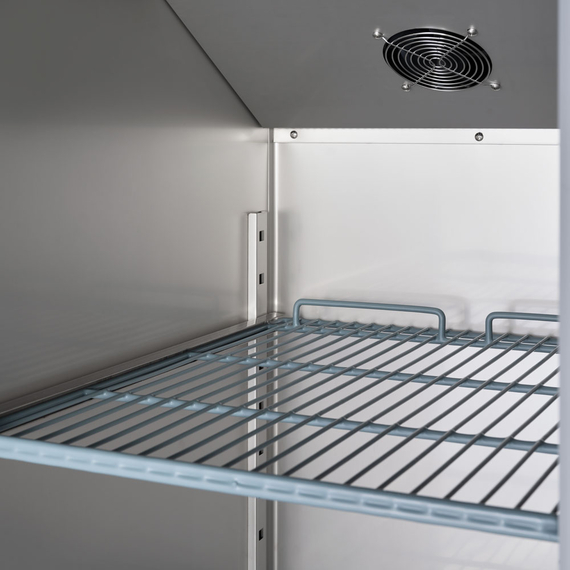 Starline Edelstahl-Kühlschrank, GN 2/1, 680x810x2010 mm (BxTxH)