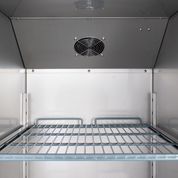 Starline Edelstahl-Kühlschrank, GN 2/1, 680x810x2010 mm (BxTxH)