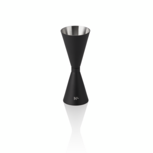 Nocturn Slim Jigger, 3/4,5 cl, Ø 4,5 cm, Höhe 12 cm, schwarz matt, Chromnickelstahl 18/8
