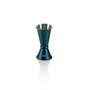 Nocturn Jigger Japanese Style, 2/4 cl, Ø 4,5 cm, Höhe 9 cm, blau matt, Chromnickelstahl 18/8