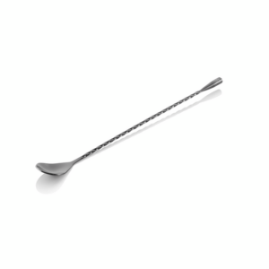 Nocturn Barlöffel Twisted Classic, 30 cm, gun metal, Chromnickelstahl 18/8