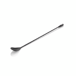 Nocturn Barlöffel Twisted Classic, 30 cm, schwarz matt, Chromnickelstahl 18/8