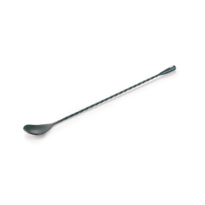 Nocturn Barlöffel Twisted Classic, 30 cm, blau matt, Chromnickelstahl 18/8