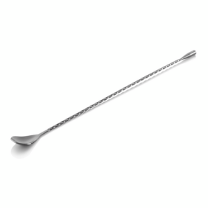 Nocturn Barlöffel Twisted Classic, 40 cm, gun metal, Chromnickelstahl 18/8
