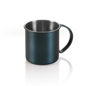 Nocturn Moscow Mule, 0,45 ltr., Ø 9 cm, Höhe 9 cm, blau matt, Chromnickelstahl 18/8