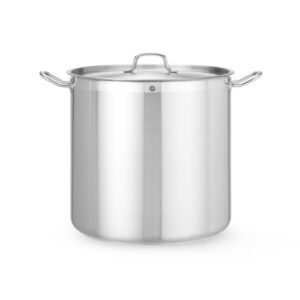 Hendi Schmortopf hoch - mit Deckel, Profi Line, 50L, ⌀400x(H)400mm