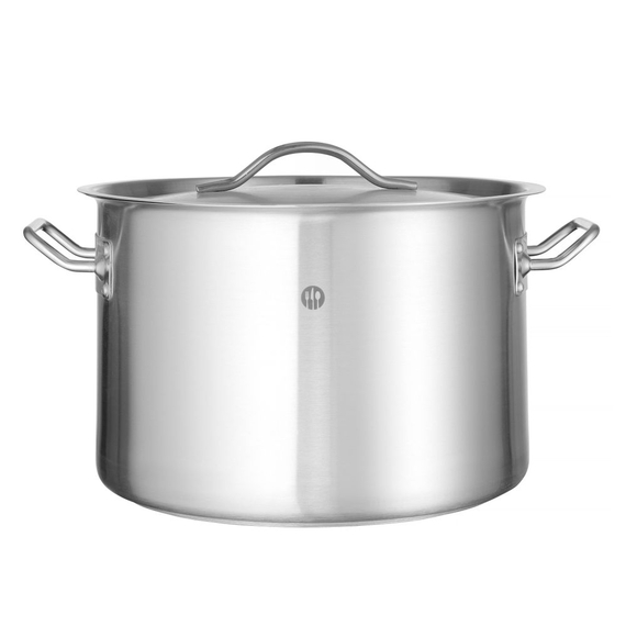 Hendi Kochtopf, mittel - mit Deckel, Budget Line, 14L, ⌀300x(H)200mm