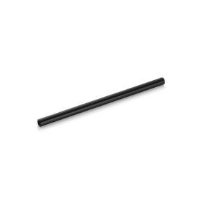 Nocturn Glastrinkhalm mit Bürste Set, 15 cm, Ø 8 mm, schwarz, Set á 50 Stück, Glas